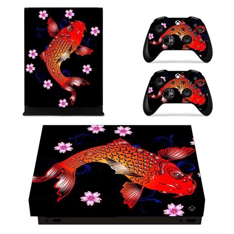 Fish In Flowers Xbox One X Skin Sticker