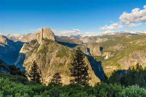 View Of Half Dome Yosemite Valley Vernal And Nevada Falls From The
