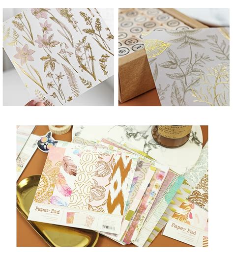 Eno Greeting 6inch Paper Pad For Decoupage Diy Flower Decorative Papers