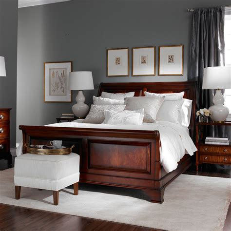The vaughan bassett farmhouse washed pine bedroom suite at miller. Somerset Bed - Ethan Allen US | Brown furniture bedroom ...