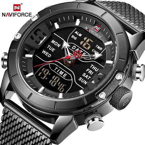 relógio masculino naviforce 9153 relógio de pulso esportivo militar À prova d água com pulseira