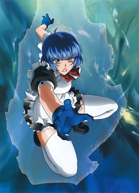 Shimei Ryomou Ikki Tousen Butches Anime Art Manga Gentleman Elegant Blue Hair Blue Nails