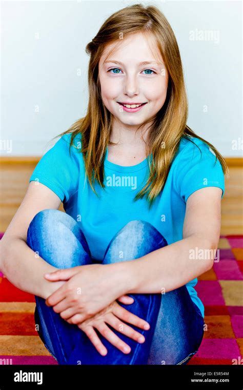 11 Year Old Girl Stock Photo Alamy