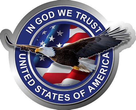 Amazon Com ProSticker One Military Series In God We Trust United States Of America