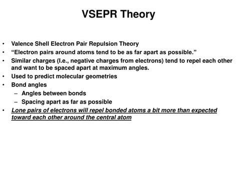 Ppt Vsepr Theory Powerpoint Presentation Free Download Id6521580
