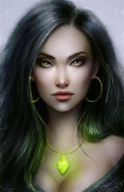 Katya By Alrooney On Deviantart Black Hair Fantasy Girl Art