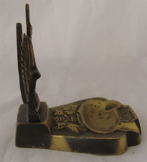 Vintage Isis Ashtray Solid Brass Egyptian Souvenir From Mendocinovintage On Ruby Lane