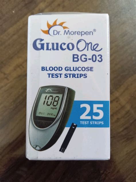 Dr Morepen Bg Gluco One Blood Glucose Test Strip At Rs Box