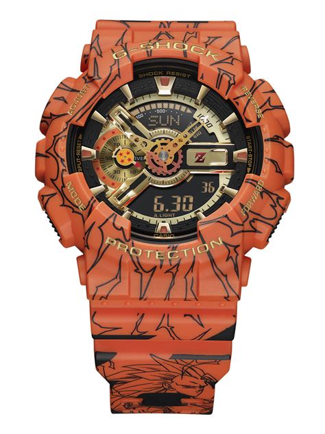 Do you believe the fake watch was sold after the real was sold 2 weeks?let's check it out in this video. G-Shock Dragon Ball Z Digital Watch, Orange and Black Resin, 51mm, GA110JDB-1AR