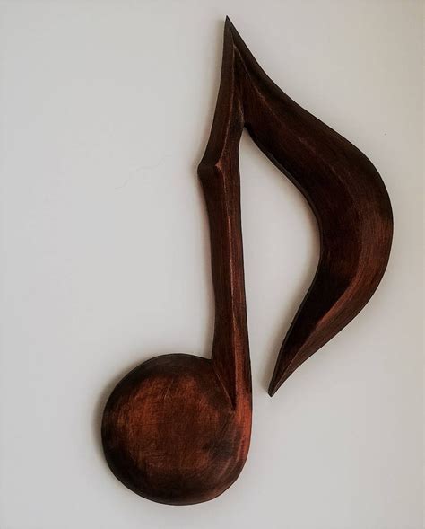 Wooden Music Notes Music Notes Wood Wooden Music Note Music Etsy