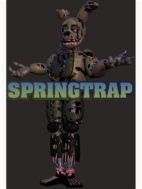 Springtrap Withereds 3 Poster For Sale By Itsamewario Redbubble