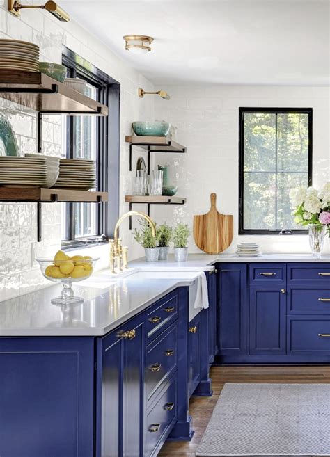25 Inviting Blue Kitchen Cabinets Ideas For You Blue Kitchen Cabinets