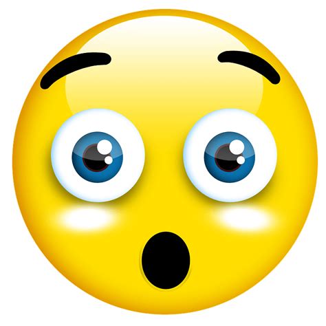 Amazed Emoticon Emoji Clipart Info Images