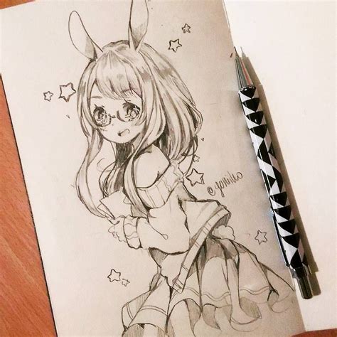 Yuni ｡ Yuniiho Quick Doodle Anime Sketch Cute Drawings Drawings