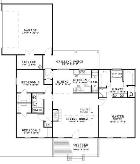 Country Style House Plan 3 Beds 2 Baths 1597 Sqft Plan 17 3058