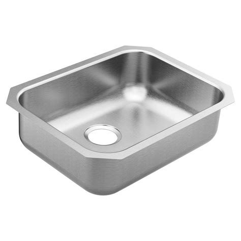 MOEN 1800 Undermount Stainless Steel 23.5 in. Single Bowl ...