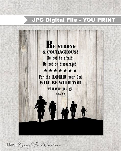 Instant Download Soldier Scripture Art Inspirational Bible