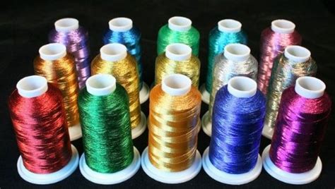 15 Mini King Cones Of Metallic Machine Embroidery Thread