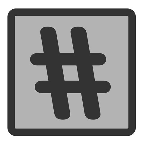 Hashtag Symbol SVG Vector, Hashtag Symbol Clip art - SVG Clipart