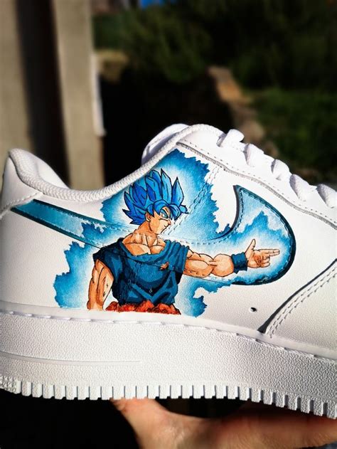 Follow to keep up with nike's hottest new kicks follow us @airforce1nike and tag us to get featured. Custom Nike Air Force 1 ''Goku vs Vegeta'' | THE CUSTOM ...