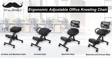 This kneeling chair from sleekform goes for about $75 to $125. Adjustable Ergonomic Kneeling Chair, Black - Moustache®