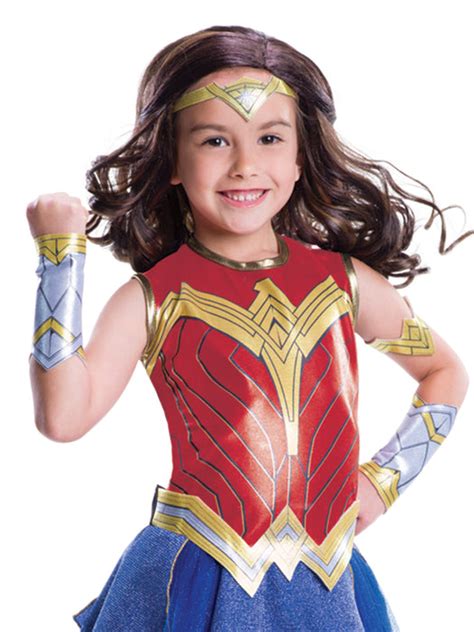 Kids Justice League Movie Wonder Woman Costume Deluxe — Costume Super