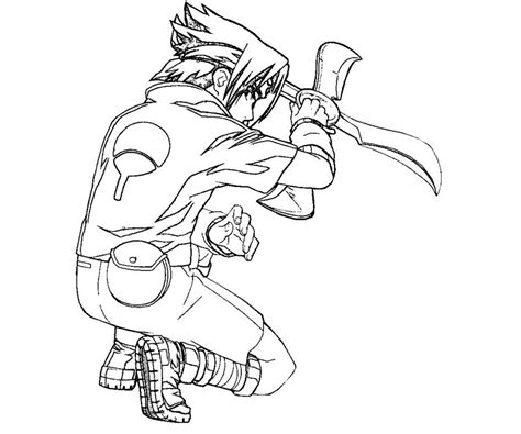 Sasuke Coloring Pages Cool Sketch Coloring Page