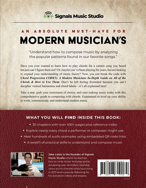 Signals Music Chord Progression Codex Physical Book Signals Music