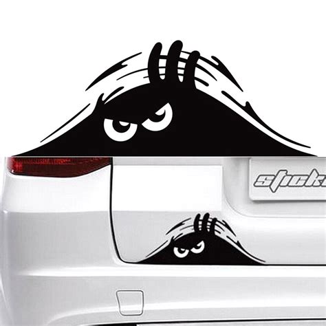 Funny Peeking Monster Cute Eyes For Jdm Car Bumper Window