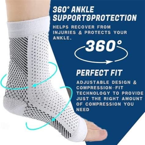 2 Pairs Comprex Ankle Sleeves Neuropathy Socks Soothe