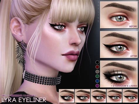 Eyeliner In 30 Versions Found In Tsr Category Sims 4 Female Eyeliner