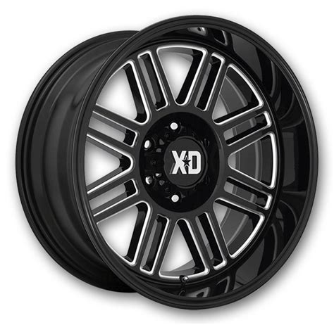 Xd Series Wheels Xd850 Cage Gloss Black Milled