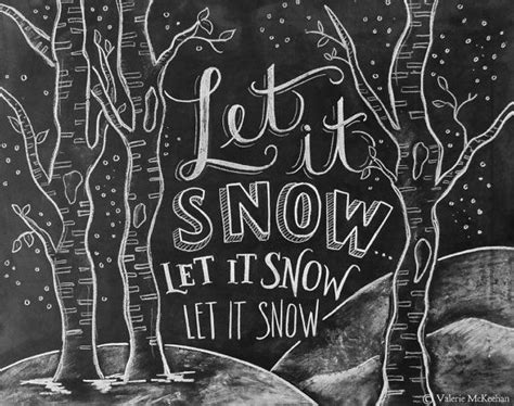 Let It Snow Sign Woodland Decor Winter Sign