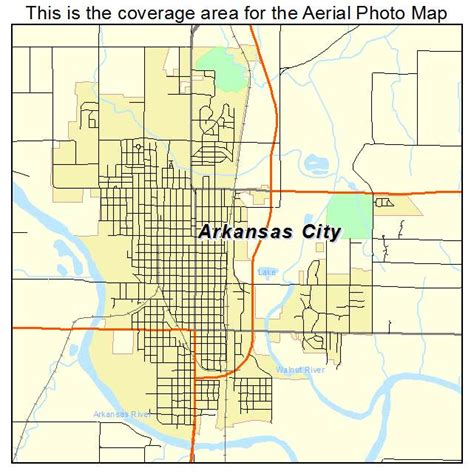Aerial Photography Map Of Arkansas City Ks Kansas