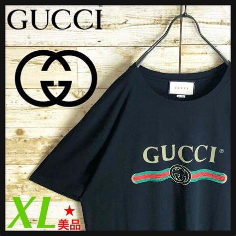 【ヴィンテー】 Gucci シェリーライン オールドクラシックロゴtシャツ サイズ