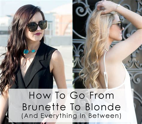 How To Go From Brunette To Blonde And Everything In Between • The Perennial Style