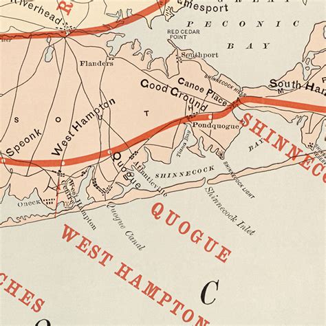 Long Island Rail Road 1895 Transit Maps Store