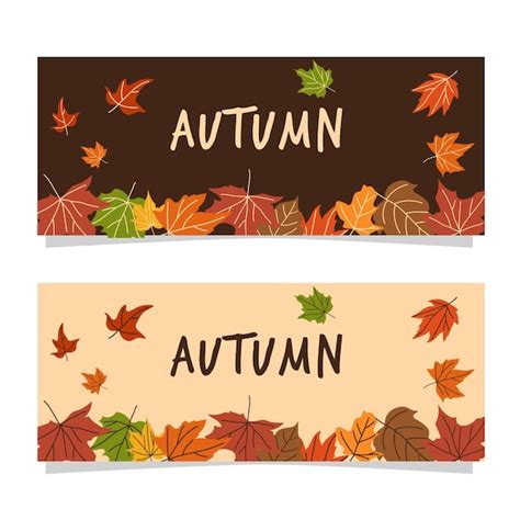 Free Vector Autumn Banner Design