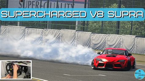 Assetto Corsa Drifting Supra With Supercharged V Thrustmaster T