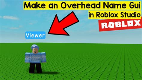 How To Make An Overhead Gui Roblox Studio Youtube