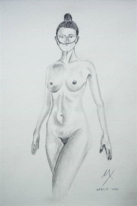 Coronavirus Nude Art Drawing Drawing By M A R C O Alexander Saatchi Art