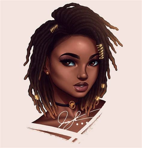 Pin By ĀyÅnnÄ On Dreads Art Black Women Art Black Girl Art Black
