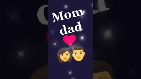 I Love You Papa And Mom Youtube