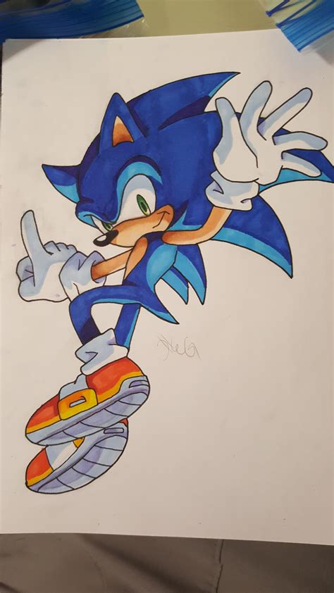 Wip Sonic The Hedgehog Marker Art I Want To Add A Nighttime City