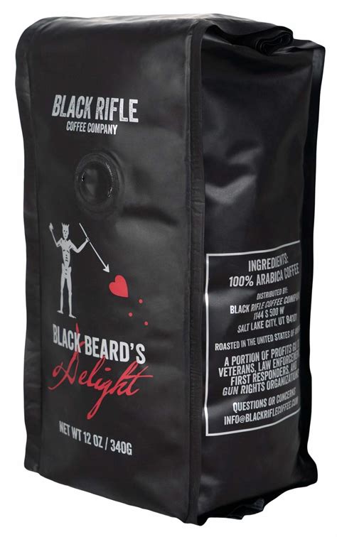 Bag of ground blackbeard's delight roast coffee. Black Rifle Coffee Company Blackbeard's Delight Coffee ...