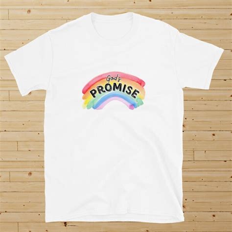 God Promise Rainbow T Shirt Etsy