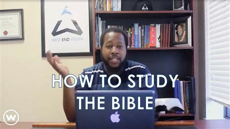 How To Study The Bible Inductive Study Method Youtube