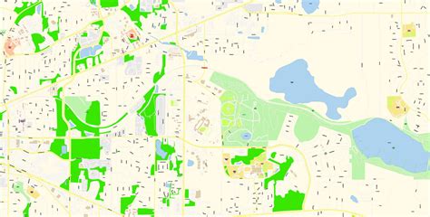 Tallahassee Pdf Map Vector Exact City Plan Florida Us Detailed Street