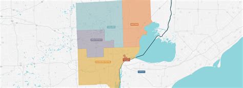 Map Of Detroit And Suburbs Maping Resources