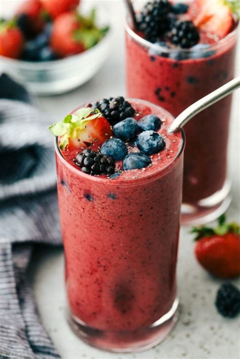 simple mixed berry smoothie recipe blogpapi